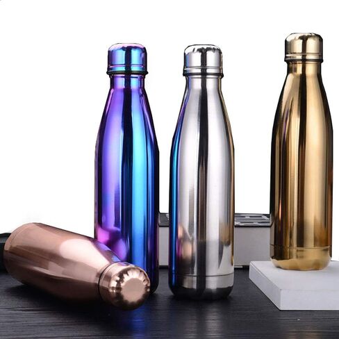 JPOJPO 17oz Insulated Water Bottle Plating Process, Double Vacuum Wall Stainless Steel Bottle for Outdoor Sports Camping Hiking Cycling Picnic Office Home in Saudi Arabia
