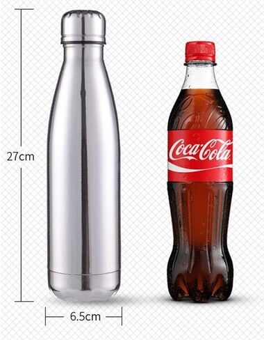 JPOJPO 17oz Insulated Water Bottle Plating Process, Double Vacuum Wall Stainless Steel Bottle for Outdoor Sports Camping Hiking Cycling Picnic Office Home in Saudi Arabia