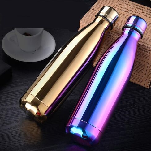 JPOJPO 17oz Insulated Water Bottle Plating Process, Double Vacuum Wall Stainless Steel Bottle for Outdoor Sports Camping Hiking Cycling Picnic Office Home in Saudi Arabia