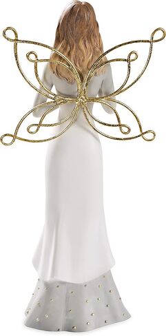 Pavilion Gift Company in Loving Memory-9 Inch White & Gold Angel Figurine, 9" in Saudi Arabia