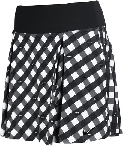 Nike Dri Fit Women's Printed Club Tennis Skort Black/White Extra Large in Saudi Arabia