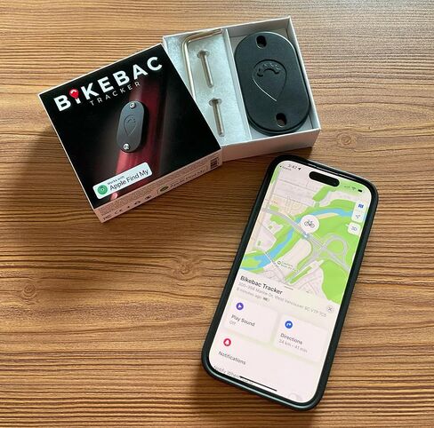 جهاز تعقب - محدد موقع الدراجة - يعمل مع Apple Find My - مقاوم للماء - بطارية تزيد عن 12 شهرًا - لا يتطلب بطاقة هوائية in Saudi Arabia