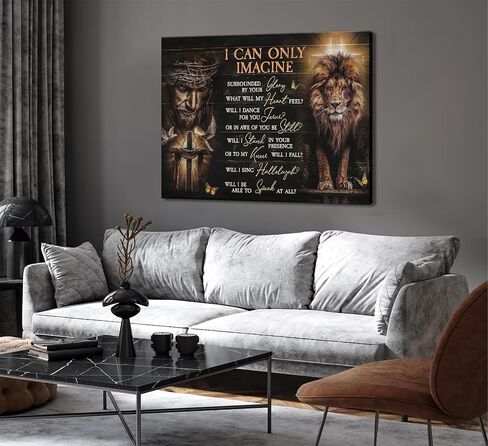 Put on the Full Armor of God Christian Canvas Wall Art Inspiring Ephesians 6:10 Bible Religion Picture Wall Decor Poster Print for Living Room Bedroom Man Cave Office Home Decoration in Saudi Arabia