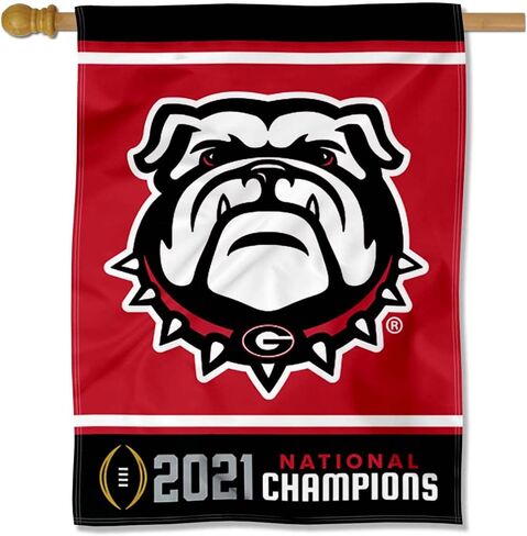Georgia Bulldogs College Football National 2021 Champions House Banner Flag in Saudi Arabia