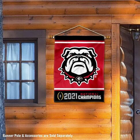 Georgia Bulldogs College Football National 2021 Champions House Banner Flag in Saudi Arabia