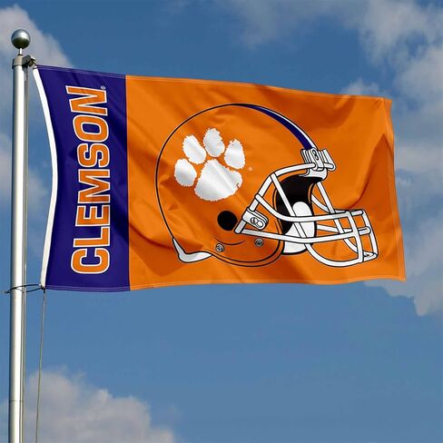 Clemson Large Football Helmet 3x5 College Flag in Saudi Arabia