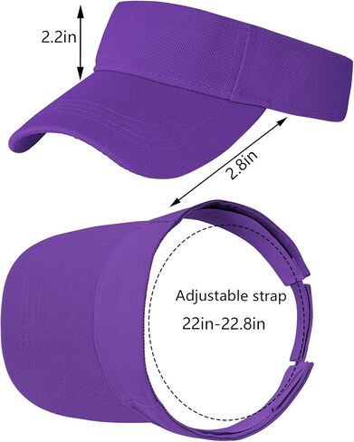 5 Pieces Sport Wear Athletic Visor Sun Sports Visor Hat Visor Adjustable Cap for Women and Men (One Size) in Kuwait
