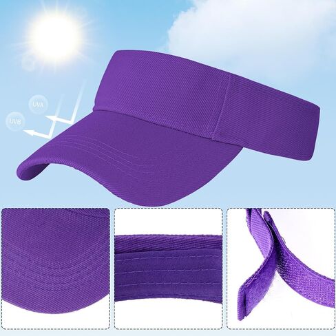 5 Pieces Sport Wear Athletic Visor Sun Sports Visor Hat Visor Adjustable Cap for Women and Men (One Size) in Kuwait