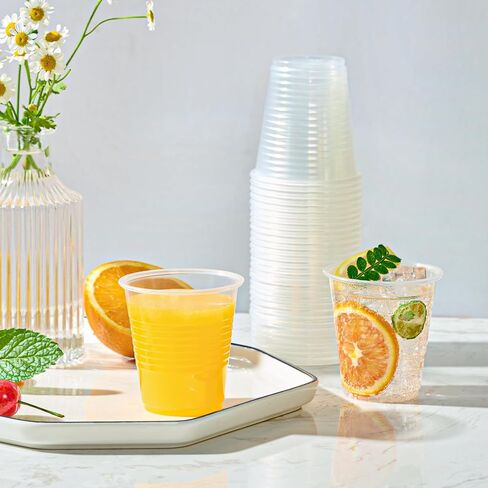 Turbo Bee 2500Pack 3oz Plastic Cups,Disposable Mouthwash Cups,3 Ounce Small Cups Ideal for Drinking Tasting, Food Samples，Mini Bathroom Cups in Saudi Arabia