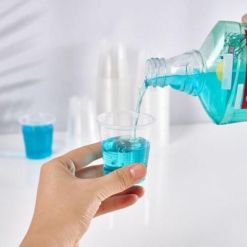 Turbo Bee 2500Pack 3oz Plastic Cups,Disposable Mouthwash Cups,3 Ounce Small Cups Ideal for Drinking Tasting, Food Samples，Mini Bathroom Cups in Saudi Arabia