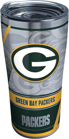 Tervis Triple Walled NFL Green Bay Packers Insulated Tumbler Cup Keeps Drinks Cold & Hot, 30oz - Stainless Steel, Edge in Saudi Arabia