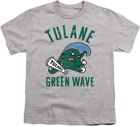 Tulane University Official Green Wave Logo Youth Kids Boy/Girls T Shirt in Saudi Arabia