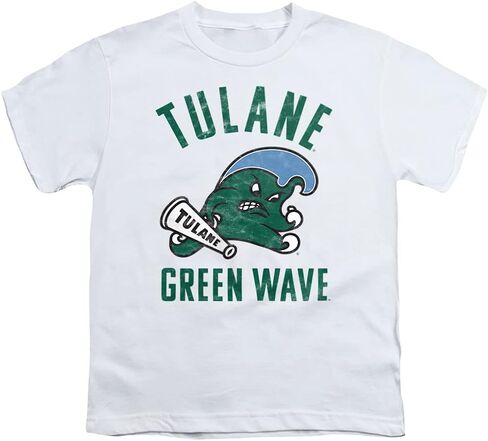 Tulane University Official Green Wave Logo Youth Kids Boy/Girls T Shirt in Saudi Arabia