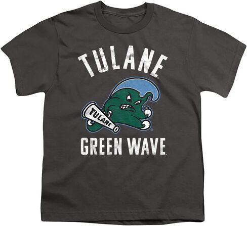 Tulane University Official Green Wave Logo Youth Kids Boy/Girls T Shirt in Saudi Arabia