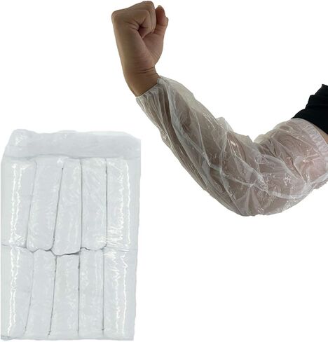 Disposable Arm Sleeves Covers, PeSandy 100pcs Waterproof PE Oversleeves Covers in Saudi Arabia