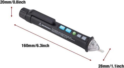 جهاز اختبار جهد التيار المتردد، MESTEK AC10 1000 فولت، جهاز اختبار جهد التيار المتردد الذكي غير المتصل، جهاز كشف الجهد الكهربائي، جهاز اختبار الجهد الكهربي in Kuwait