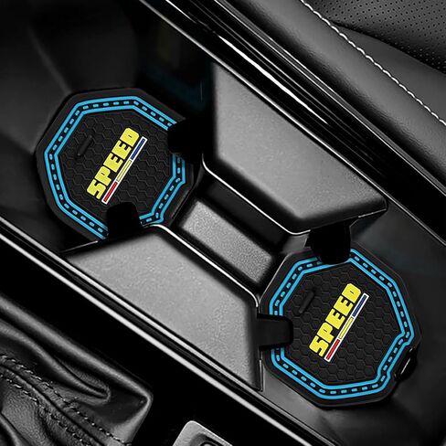 Honda Accord Accessories,Car Cup Holder Coaster for Honda Accord, Waterproof Cup Holder Coasters, Anti-Slip Car Cup Holder Mat for Honda Accord, Fit for Honda Accord Model Years 2018-2022(Blue in Kuwait