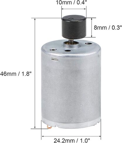 uxcell Vibration Motor Strong Power for Massager DC 12V 6000RPM Round Vibrating Wheel 46x24.2mm in Saudi Arabia