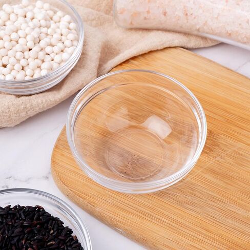 Mini Glass Prep Pinch Bowls, 3.5 inch 4 oz Clear Glass Bowls for Condiments, Small Glass Bowls, and Pinch Bowls (6 Pack) in Saudi Arabia