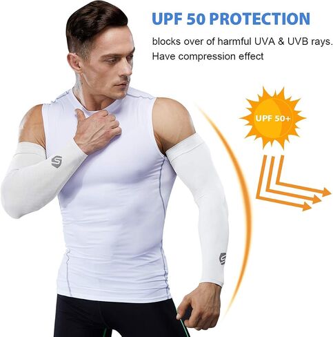 UV Protection Arm Sleeves Men Women Cycling Driving Golfing Running in Saudi Arabia