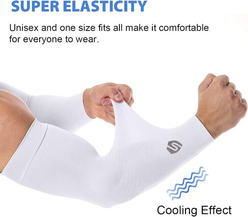 UV Protection Arm Sleeves Men Women Cycling Driving Golfing Running in Saudi Arabia