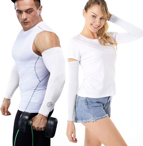 UV Protection Arm Sleeves Men Women Cycling Driving Golfing Running in Saudi Arabia
