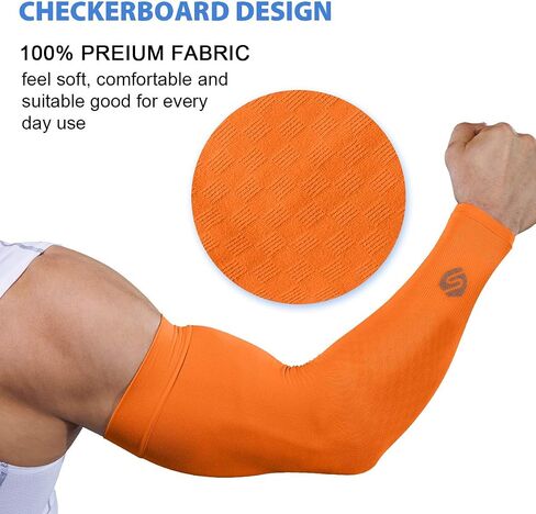 UV Protection Arm Sleeves Men Women Cycling Driving Golfing Running in Saudi Arabia