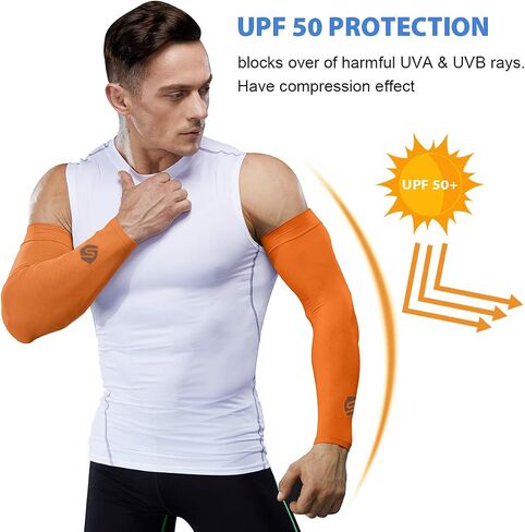 UV Protection Arm Sleeves Men Women Cycling Driving Golfing Running in Saudi Arabia
