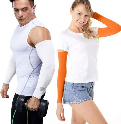UV Protection Arm Sleeves Men Women Cycling Driving Golfing Running in Saudi Arabia