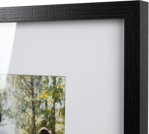 Prinz Family Matted 8x10-inch Shadowbox Picture Frame in Black in Saudi Arabia