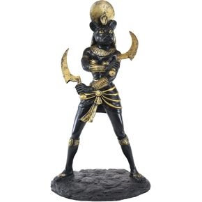 Pacific Giftware Ebros Classical Egyptian Sun Goddess Sekhmet Statue 11" H Warrior Huntress Lioness Sachmis Decor Figurine Sculpture