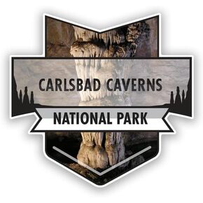 Carlsbad Caverns National Park Magnet | 4.7-Inch by 4.5-Inch | 2-Pack | 30 MIL Heavy Duty Magnetic Material | MPD921
