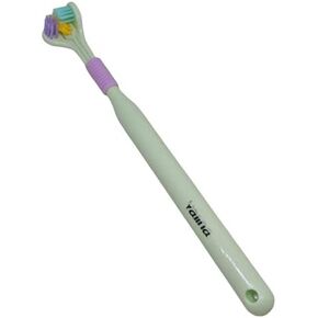 Blue 3-Sided Triple Angle Toothhugger Training Toothbrush, Ultra Soft Bristles, Children Toddler Kids and Autistic Oral Care for 1 Year and Up