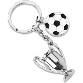 Soccer Keychain for Men Women Soccer Birthday Gifts for Boys Girls Soccer Party Favors for Teens Soccer Accessories for Kids Soccer Players Coach Lovers Gifts for Soccer Coach Appreciation Gift