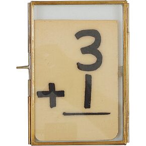 Creative Co-Op 4 x 6 Brass & Glass Photo Frame