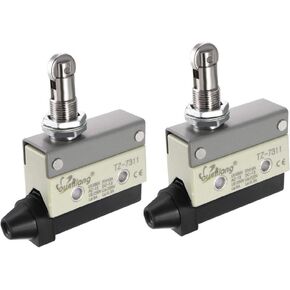 Uxcell 2 قطعة TZ-7311 SPDT 1NO + 1NC لوحة جبل الأسطوانة المكبس نوع لحظة مايكرو الحد مفاتيح in Kuwait