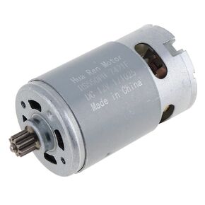 RS550 12V 19500 RPM DC Motor with Single Speed 9 Teeth and High Torque Gear Box for Electric Drill/Screwdriver