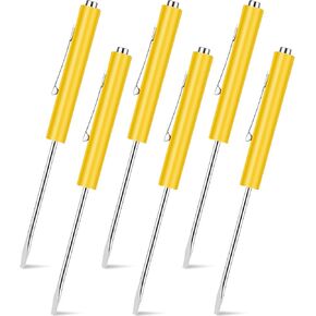 6 Pcs Pocket Screwdriver Mini Tops and Pocket Screwdrivers with Magnet Pocket Screwdriver for Mechanical Electrician Technician Repair Tool (Black)
