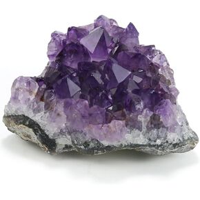 Amethyst Crystal Rock, Real Amethyst Stone, Natural Purple Crystals and Healing Stones, Amathesis Crystal Cluster Geode, Amatista Piedra Natural, Cuarzos Originales De Energia Y Piedras(0.12LB)