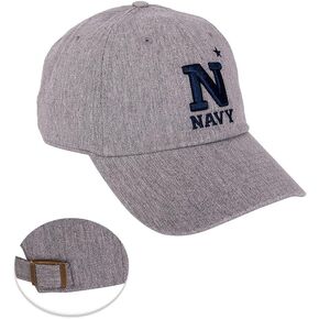 Desert Cactus United States Naval Academy Baseball Hat Midshipmen Navy USNA Brimmed Embroirderd Cap Adjustable Cloth Strap Adult (Style D)