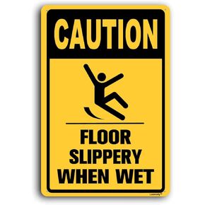 Caution Sign, Possible Icy Conditions Sign, 8x12 Inch, Aluminum Sign