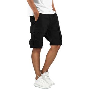 Mens Cargo Shorts Outdoor Hiking Casual Shorts for Men Relaxed Fit Cotton Shorts with Pockets
