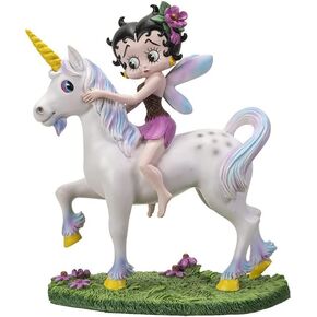 Pacific Trading Betty Boop Unicorn Figurine, 9.5-inch Length, Cold Cast Resin