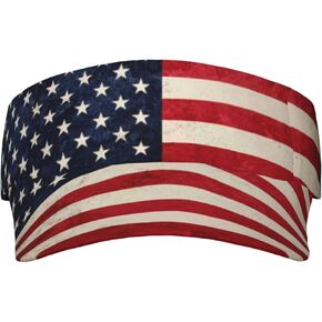American Flag Visor Cap Sun Hat for Women Men,Independence Day Baseball Cap,Tennis Visor,Golf Visor