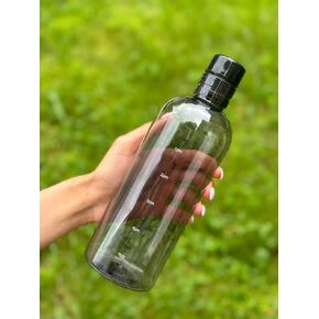 water bottle, 16.9 oz/23.6 oz leak proof drink bottle cups with time reminder. reusable fitness milk jug smoothies bottle (700ml, transparent. (black, 700ml), AC01-AC03