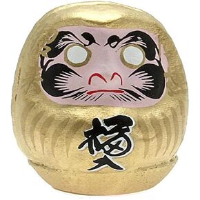 Kotobuki "Wealth Daruma Collectible Figurine, Small, Gold