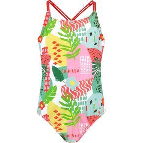 Girls' Tropical Swimsuit