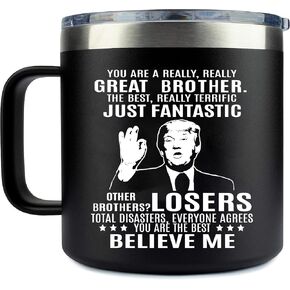 Gifts for Brother -14Oz Cup - Brother Gifts - Best Brother Birthday Gift – Birthday Gifts for Brother - Gifts for Brother From Sister - Christmas Gifts for Brother
