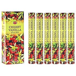 Cherry Vanilla - Box of Six 20 Stick Tubes - Hem Incense