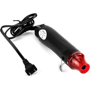 QWORK Heat Gun, 110V 300W Hot Air Gun Tools Shrink Gun with Stand and Power Cord, for Shrinking Wrapping PVC, DIY Embossing and Drying Paint